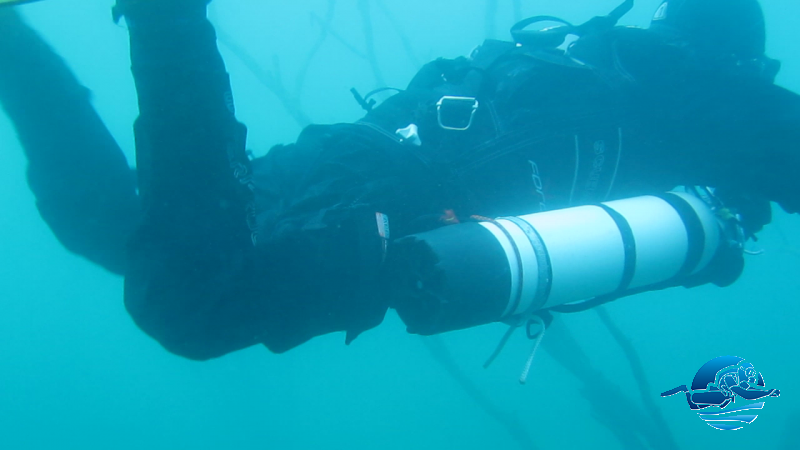 Sidemount mit ADV9 trocken