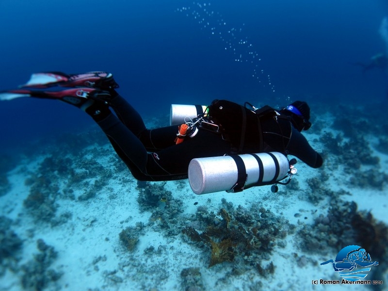 René und sein xDeep im Doublemount in Ägypten, Euro Divers