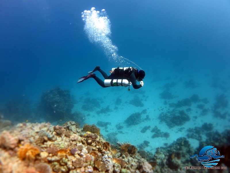 René und sein xDeep im Doublemount in Ägypten, Euro Divers 2