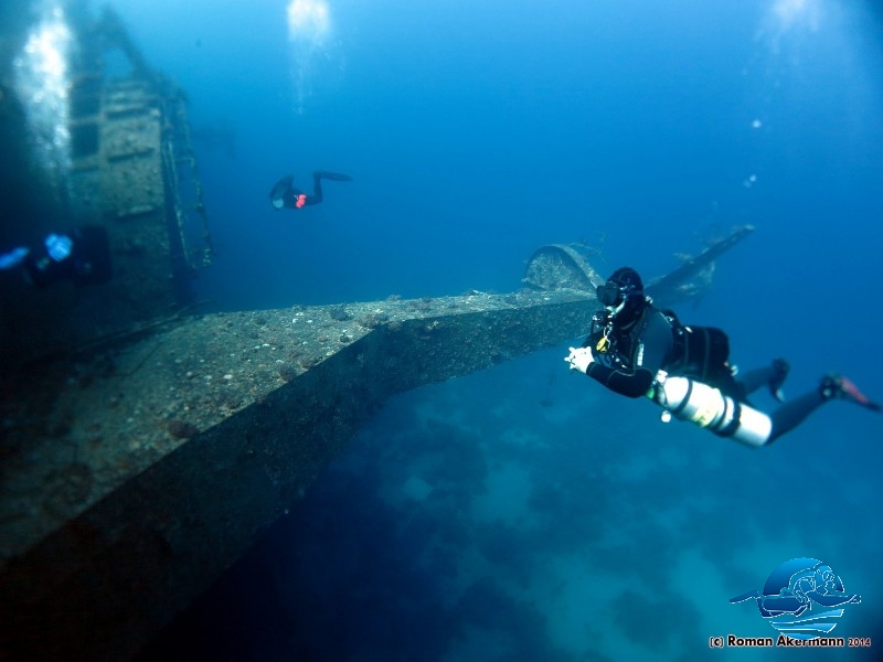 Marcel im xDeep und Doublemount an der Salem Express, Ägypten, Euro Divers 3