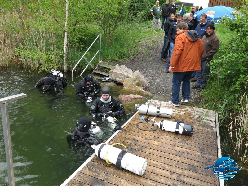 Sidemount Testevent Seahorse Kronau Test im Wasser 02