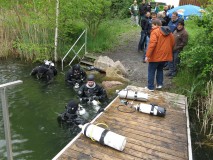 Sidemount Testevent Seahorse Kronau Test im Wasser 02