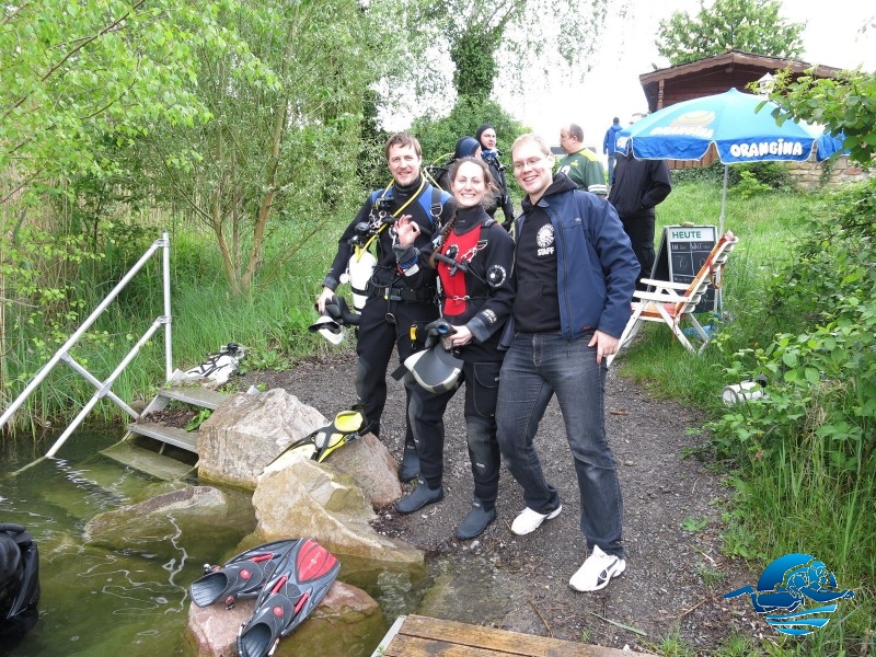 Sidemount Testevent Seahorse Kronau Test im Wasser mit Chris und Testteam 01