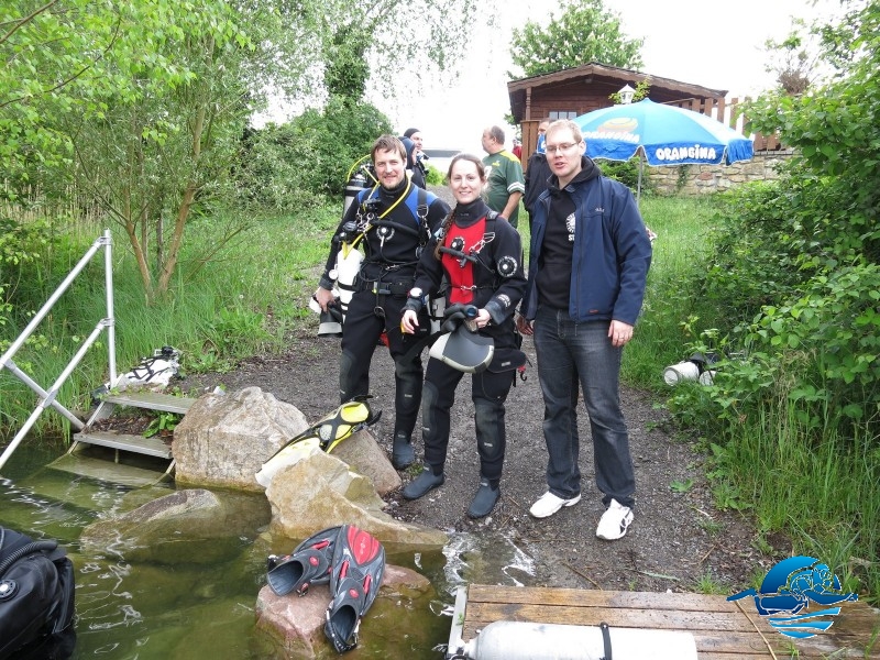 Sidemount Testevent Seahorse Kronau Test im Wasser mit Chris und Testteam 02