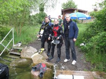 Sidemount Testevent Seahorse Kronau Test im Wasser mit Chris und Testteam 02