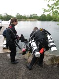 Sidemount Testevent Seahorse Kronau Test im Wasser mit Chris und Testteam 01