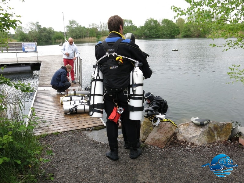 Sidemount Testevent Seahorse Kronau Test im Wasser durch Testteam 02