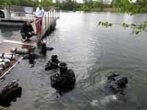 Sidemount Testevent Seahorse Kronau Test im Wasser durch Testteam 04