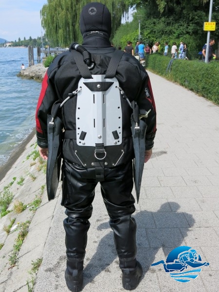 Sidemount Toddy style Backansicht Bondesee Überlingen