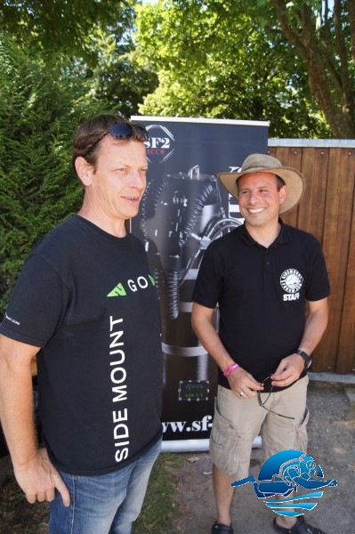 HP Hartmann und Martin vom Sidemount-Forum.com beim Austausch