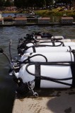 Sidemount Tanks vorbereitet