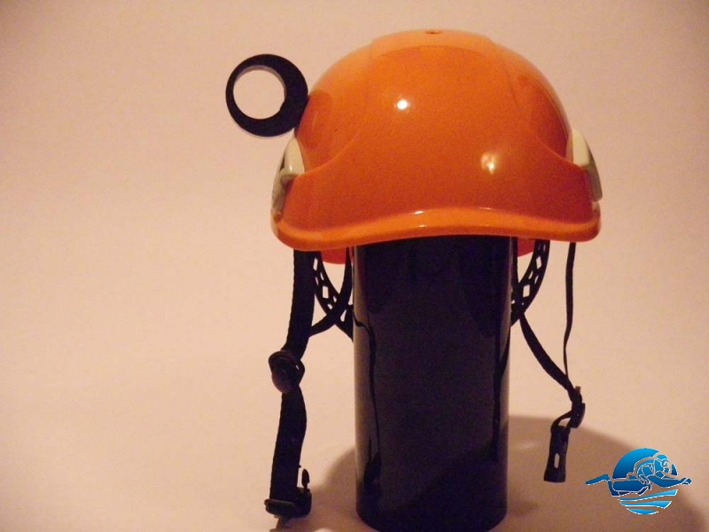 Helm mit Lampenhalter leer, frontal